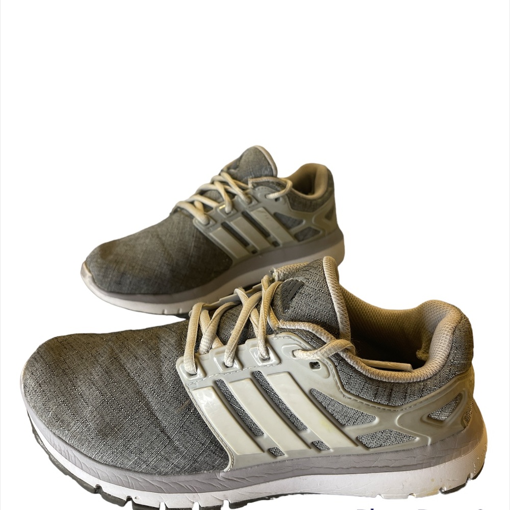 Adidas Cloudfoam Running Shoes Gray Fabric Women's Sz 6.5